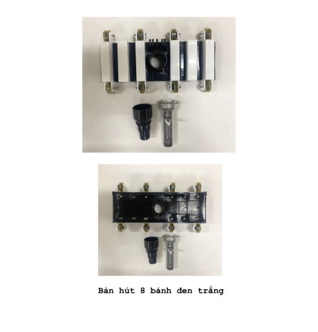 Bàn hút 8 bánh sắt