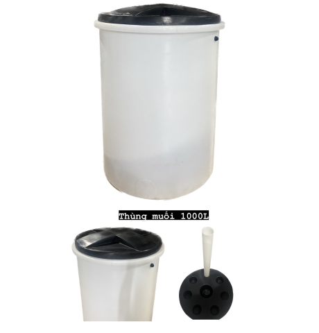 Thùng muối 1000L. 