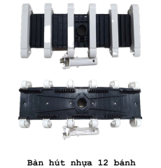 Bàn hút 12 bánh nhựa